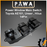 Pawa Power Window Main Switch Toyota AE101 Unser Land Cruiser Starlet Hilux Car 14 Pin Driver Side S