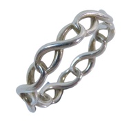 TIFFANY＆CO 925純銀Infinity Ring戒指US#3.75