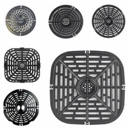 BURNNELL Round Air Fryer Grill Pan Square Non-Stick Air Fryer Mat Easy To Clean No BPA Crisper Basket Air Fryer Accessories