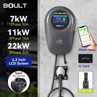 Boult Wallbox EV Charger + App Control 7kW / 11kW / 22kW Type 2 Adjustable Current Home EV Charger