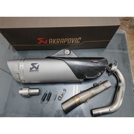 🇲🇾zontes 368g / 368e akrapovic titanium exhaust full system