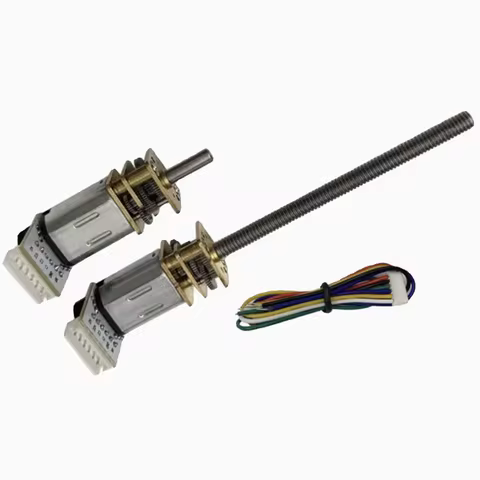 DC Motor Encoder Threaded Shaft Encoder DC Gear Motor 3V 6V 12V 10~1500rpm Speed DIY Model JGA12-N20