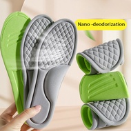 4PCS Soft Memory Foam Insoles for Shoes Men Women Deodorant Absorb-Sweat Massage Sport Insole Feet O