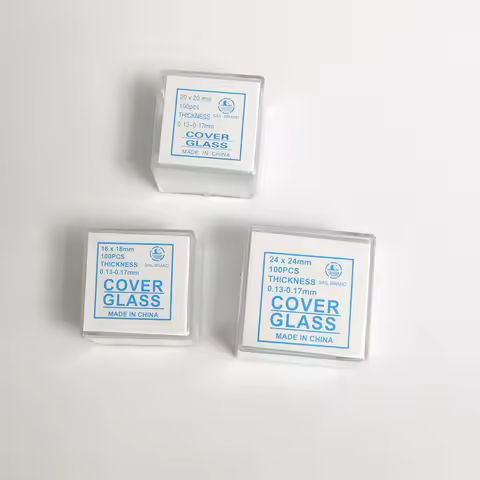 100pcs Transparent Slides Coverslips Coverslides Cover Glass 18x18 20x20 22x22 24x24mm thickness 0.1