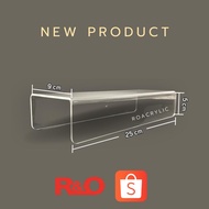 roacrylic U-Shaped Folding Shoe Rack Clear Color Size 25x9x5 cm.