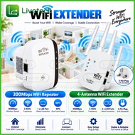 LiveTech Wireless Network Repeater Wifi Signal Amplifier Small Gimmick Router Extender 300M Launch E
