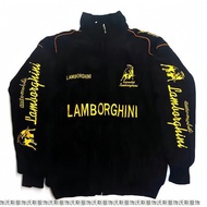 Jaket perlumbaan F1, jaket penunggang motosikal gaya Amerika, jaket kasual bersulam vintage uniseks 