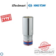 KINGTONY Long Socket White Hole Size 1/2 Inch 6-Sided Model 4235M Available In Sizes 11-27 mm.