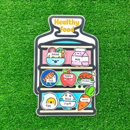 healthty food & junk food สื่อการสอนภาษาอังกฤษ สื่อการสอนทำมือ