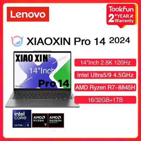 Lenovo XIAOXIN Pro 14 (IdeaPad Pro 5) 2024 Laptop Intel Ultra 5 9 AMD Ryzen R7-8845H 16/32GB 1TB 14"