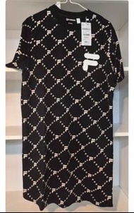 全新Fila One piece Fila dress Fila 連衣裙 FUSION Fila黑色連衣裙 Fila 裙