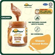 AyoMayo Classic Almond Butter Halal & Low Sugar & Vegan (180g)