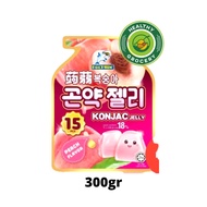 Captain Dolphin Konjac Jelly Lychee / Peach Flavor / Mango Flavor / Grape Flavor 300gr Isi 15 Pcs