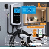 Feyree DLB EV Charger 7.6kW/11kW/22kW (App+RFID) Free Testing @VEO Cyberjaya, Type2 Home AC Charger 