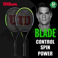 Wilson Tennis Racket Blade 98 V7 Carbon Fiber for Men and Women Single Professional Tennis Racket Black Green