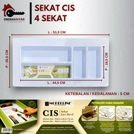 Sekat Sendok Skat Laci Dapur Plastik Modeline / CIS 4 Skat / CIL 5 Skat Organizer Laci
