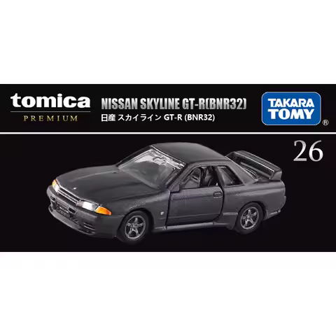 Original TAKARA TOMY Tomica Premium No.26 Nissan Skyline GT-R BNR32 1/62 Diecast Alloy JDM Model Car