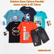 GAMER SERIES Boys' Black T-Shirt and Jeans Set