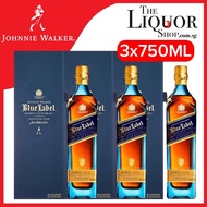 (Bundle of 3 Bottles 750ml) Johnnie Walker Blue Label