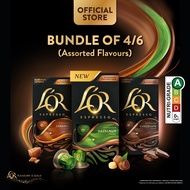 (Bundle of 4/6) L’OR Espresso Nespresso® Compatible Coffee Capsules, 10 capsules per pack