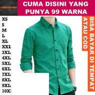 HIJAU KEMEJA 99 COLORS 10XL 9XL 8XL 7XL 6XL 5XL 4XL 3XL XXL XL LMS Civil Servant Uniform, Local Gove