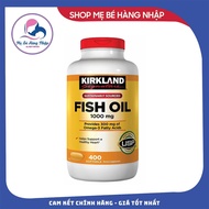 Viên uống dầu cá Kirkland Fish Oil 1000mg 400 viên - hàng Mỹ chính hãng