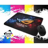 ROG Mouse pad! Customized ROG Mousepad! Asus Republic of Gaming Mouse Pads!