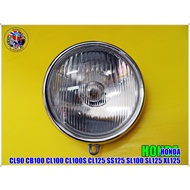 Headlight + Bulb Plug Size 5 Inches For HONDA CL90 CB100 CL100 CL100S CL125 SS125 SL100 SL125 XL125 