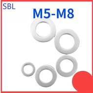 304 stainless steel flat gasket, special gasket for bolts and screws M5/M6/M8【SS-HX】
