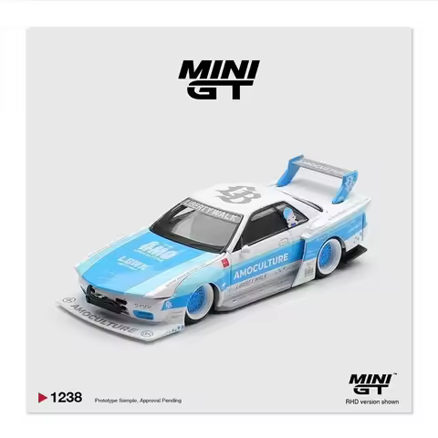 Pre-Sale Mini Gt 1:64 Lb R32 S15 Supra Gtp 750il Gt3r #65 Amo Lbwk Diecast Model Car Hanging Card To