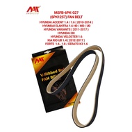 MEAUSU FAN BELT  MSFB-6PK-027 / 6PK1257   HYUNDAI  ACCENT 1.4 / 1.6 ( 2010-2014 )  ELANTRA 1.6 HD / 