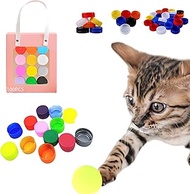 Cat Toys Bottle Caps ，to Arouse Curiosity Cat Toy Plastic Bottle Caps，Pet Chasing Sport Cat Toys for