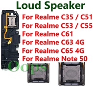 For Realme C35 C51 C53 C55 C61 C63 C65 Note 50 Loud Speaker Loudspeaker Flex Cable Cell Phone Front 