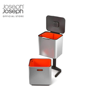 Joseph Joseph ถังขยะแยกประเภท รุ่น Totem ขนาด 60 ลิตร - Stainless Steel N30060