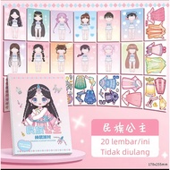 DIY Sticker Book/Dress Up Book Sticker/DIY Sticker Book/Cute Vintage Sticker Dress Up Book