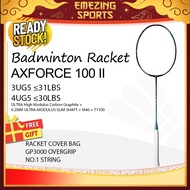 (READY STOCK) AXFORCE 100 II NEW Badminton Racket Unstrung (Free String & Grip & Cover Bag) 雷霆100二代 