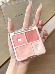 Phấn Má Hồng Hồng Đào Hàn Quốc JudydoLL Highlighter Palet 02 Cheek Palette Phấn Má Hồng Không Gây Mụ