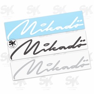 Mikado Signature Logo Cutting Car Sticker Vinyl