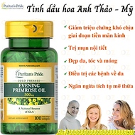 Tinh dầu hoa anh thảo Evening Puritan's Pride giúp cân bằng nội tiết tố nữ, đẹp da, giảm đau kỳ kinh