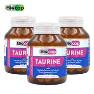 [แพ็ค 3 ขวด] ทอรีน ไบโอแคป Taurine Biocap ทอรีน 500 มก. Taurine 500 mg.