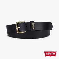 Levis 女款 真皮皮帶 / 精工Logo浮雕皮環 黑 人氣新品