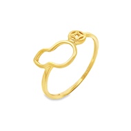 Top Cash Jewellery 916 Gold Gourd and Ancient Coin Ring