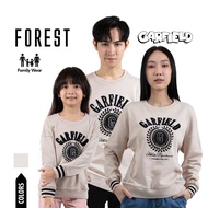 Forest T Shirt Keluarga | Forest x Garfield Premium Cotton Pullover Sweater Men/Ladies/Kids - FG3000