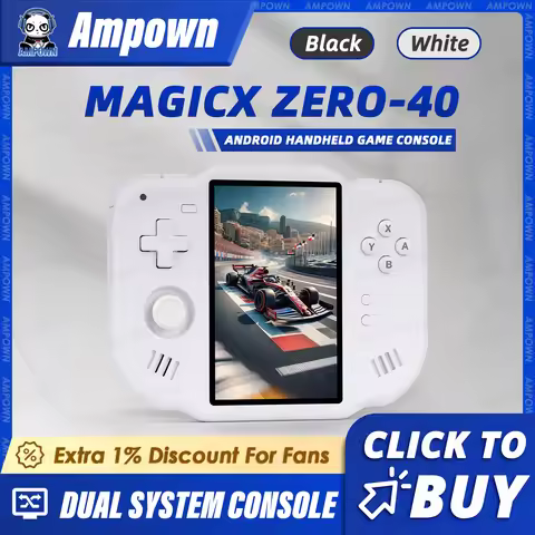 AMPOWN ZERO 40 Handheld Game Console 4'' IPS Multi-touch Screen Android A133P Magicx Zero40 WiFi Sup