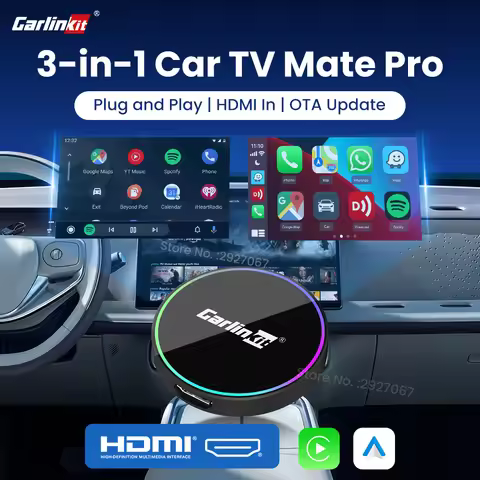 CarlinKit 4.0 Pro 3-in-1 Car TV Mate Multimedia HDMI Converter Wireless CarPlay Android Auto Box for