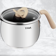 ［Direct from Japan］Tefal Single Handed Pot 16cm 2.6L IH Compatible with Gas Fire, Free of Harmful Su