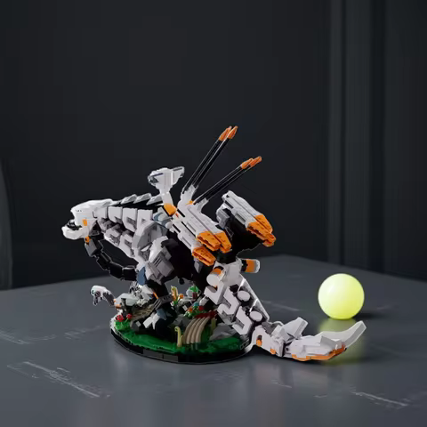Gobricks Moc Zero Dawned Thunderjaw Bricks Model Forbidden West Monster Building Blocks Game Bricks 