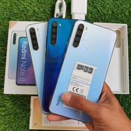 Handphone xiaomi redmi note 8 3/32gb 4/64gb 6/128gb second bekas murah