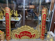 Bộ cuốn thư bằng đồng Đức Lưu Quang 1m35