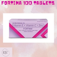 FORTIMA 100 tablets  of (Vitamin C + Zinc + Vitamin E)